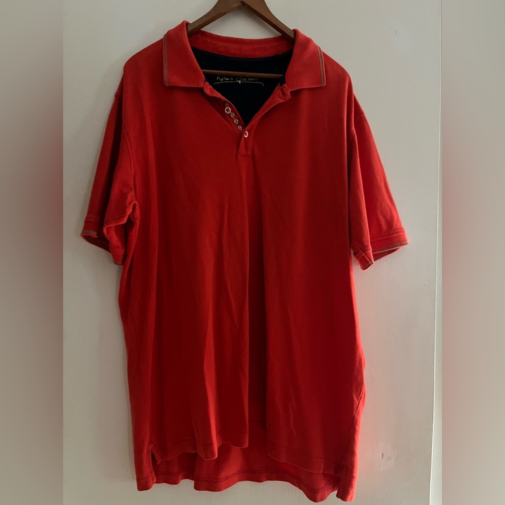 Robert Graham Vibrant Orange Polo Shirt